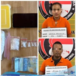 Dua Pengedar Narkoba di Mabar Hilir Ditangkap Sat Narkoba Polres Pelabuhan Belawan